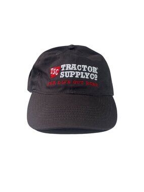 TSC Tractor Supply Co Adjustable Baseball Cap Hat Gray New Embroidered Logo